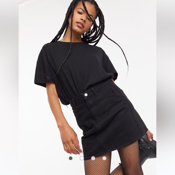 Topshop Dresses & Skirts - Topshop denim skirt in black - NWT